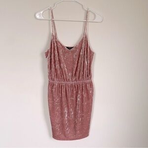 Forever 21 pink velour dress